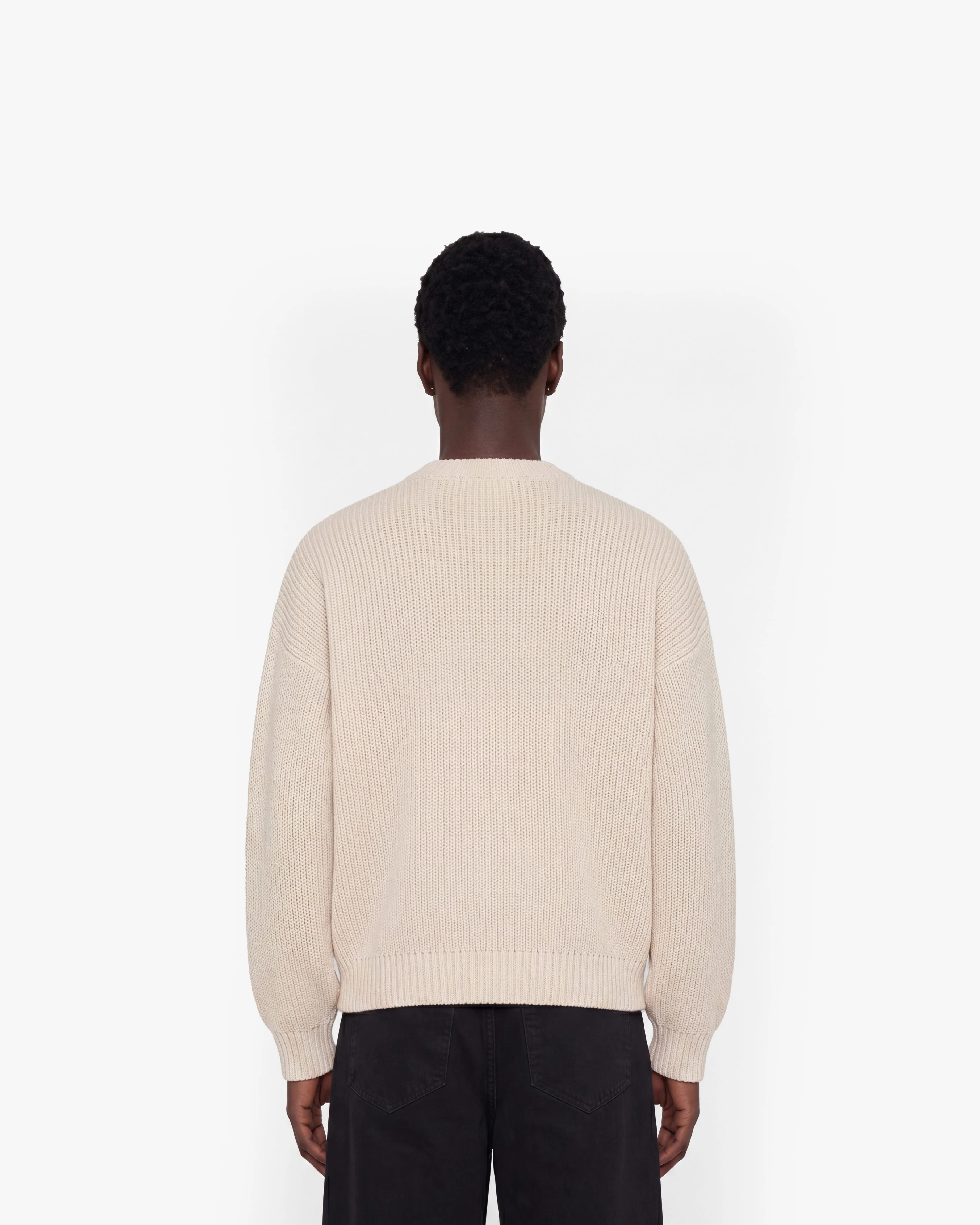 V-LOGO KNITWEAR BEIGE - Image 6