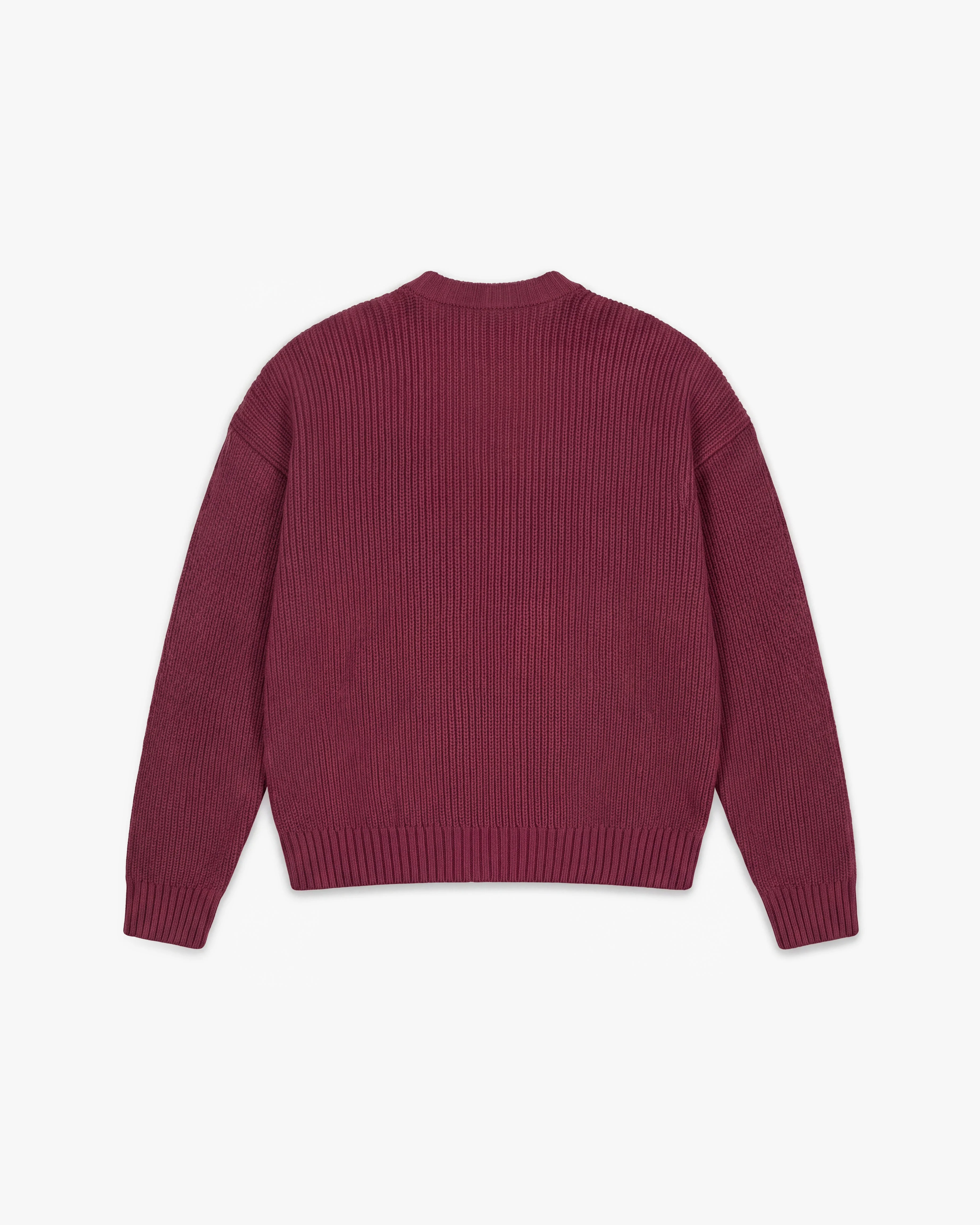 V-LOGO KNITWEAR DARK CHERRY - Image 3