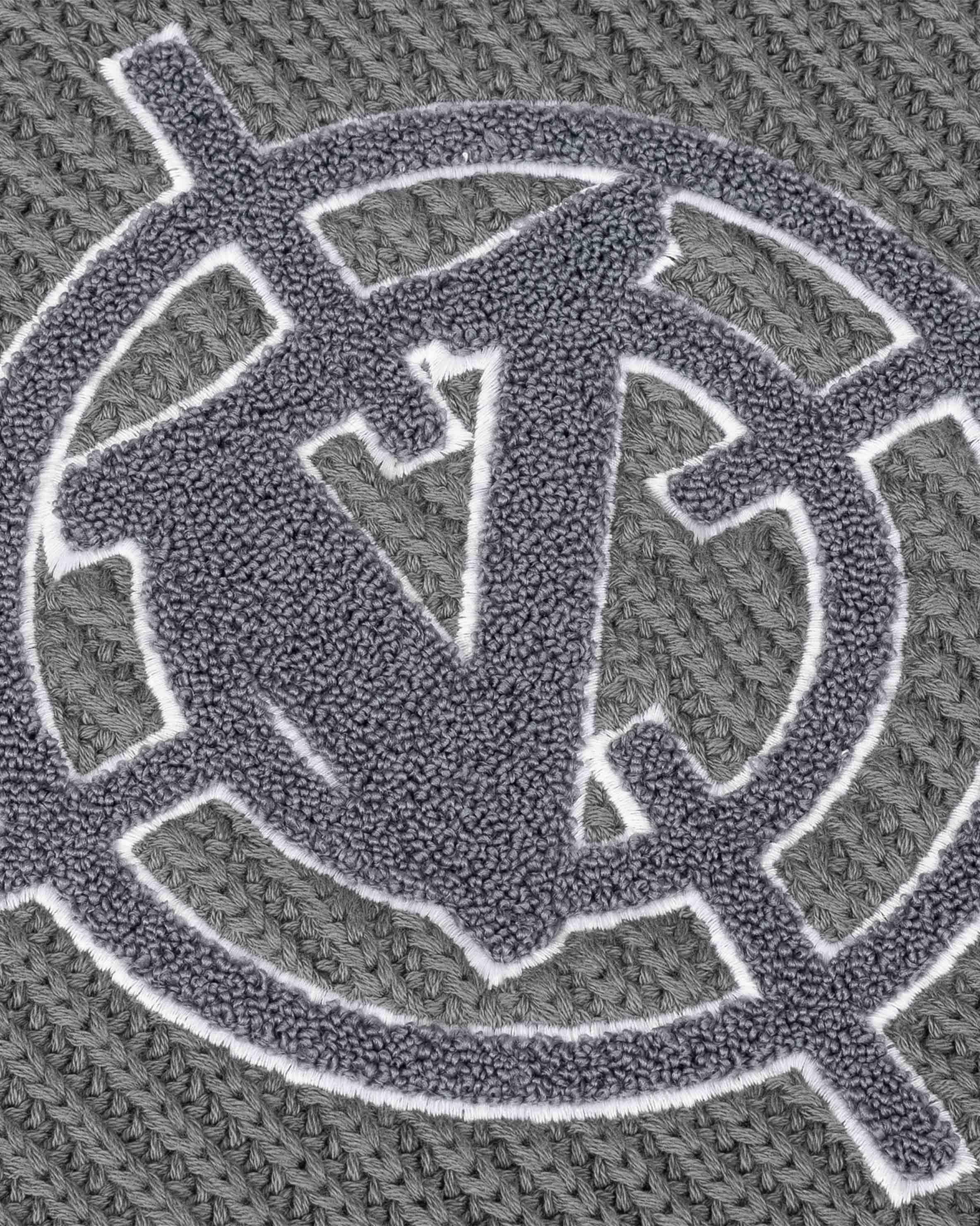 V-LOGO KNITWEAR DARK GREY - Image 8