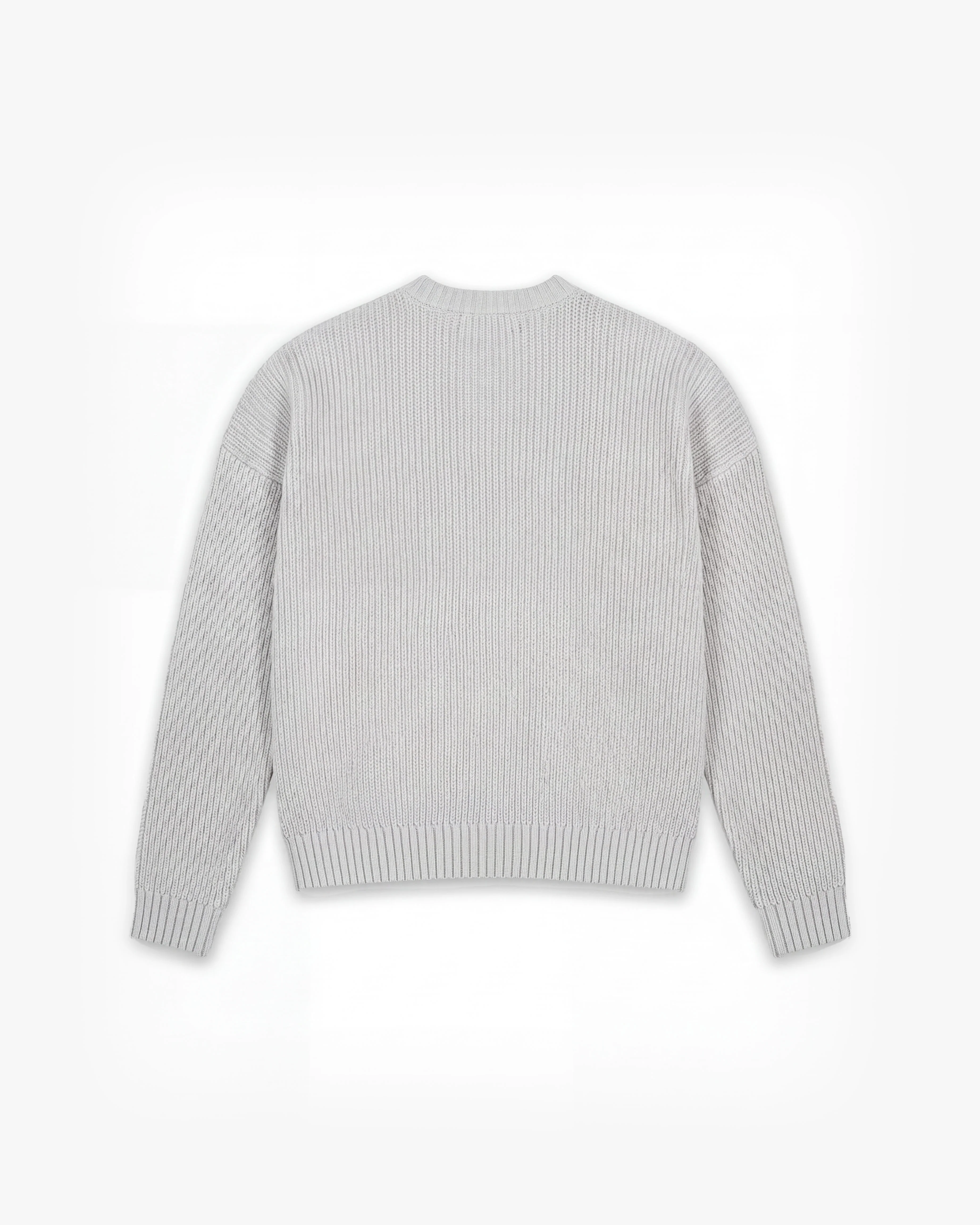 V-LOGO KNITWEAR LIGHT GREY - Image 3
