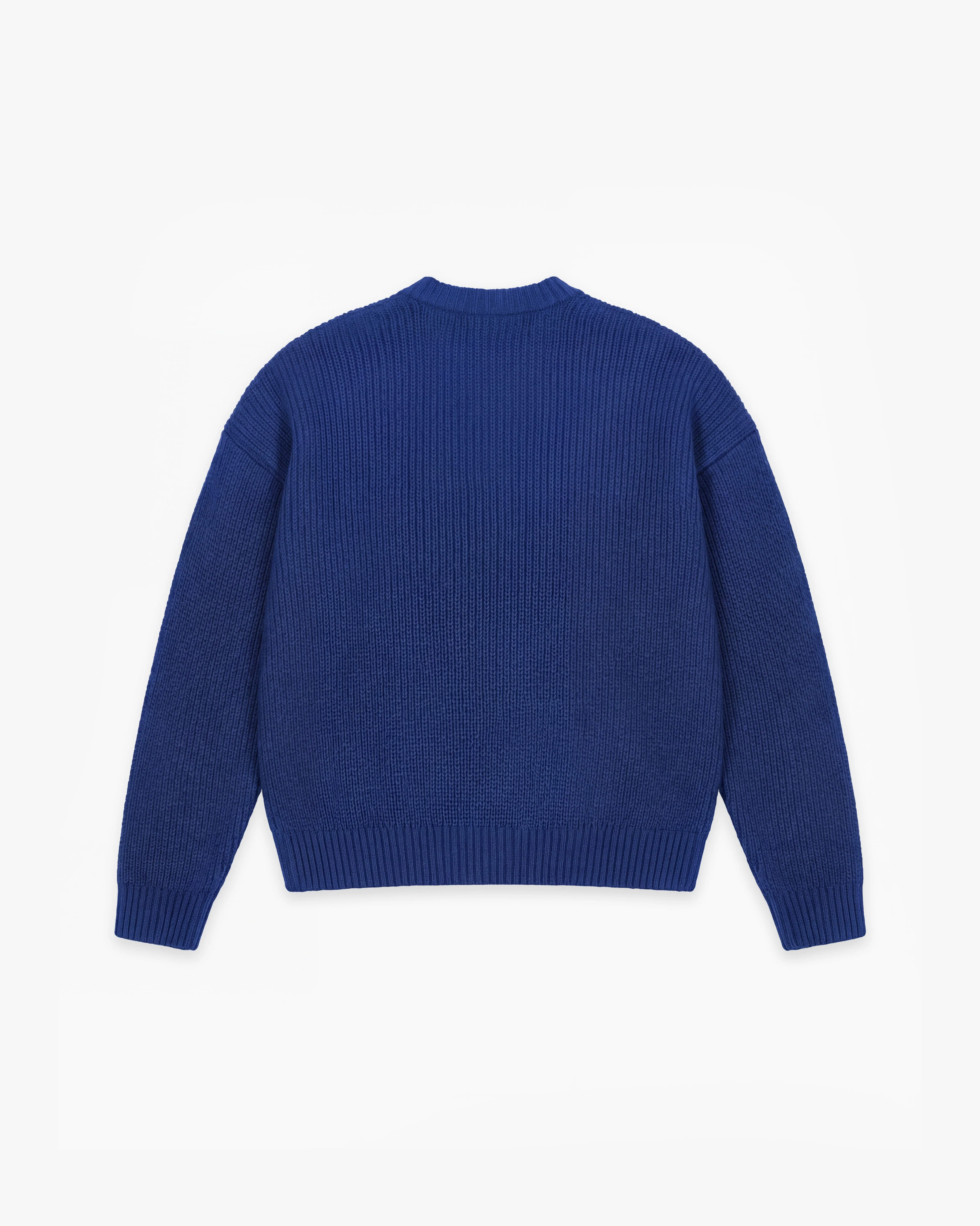 V-LOGO KNITWEAR ROYAL BLUE - Image 3