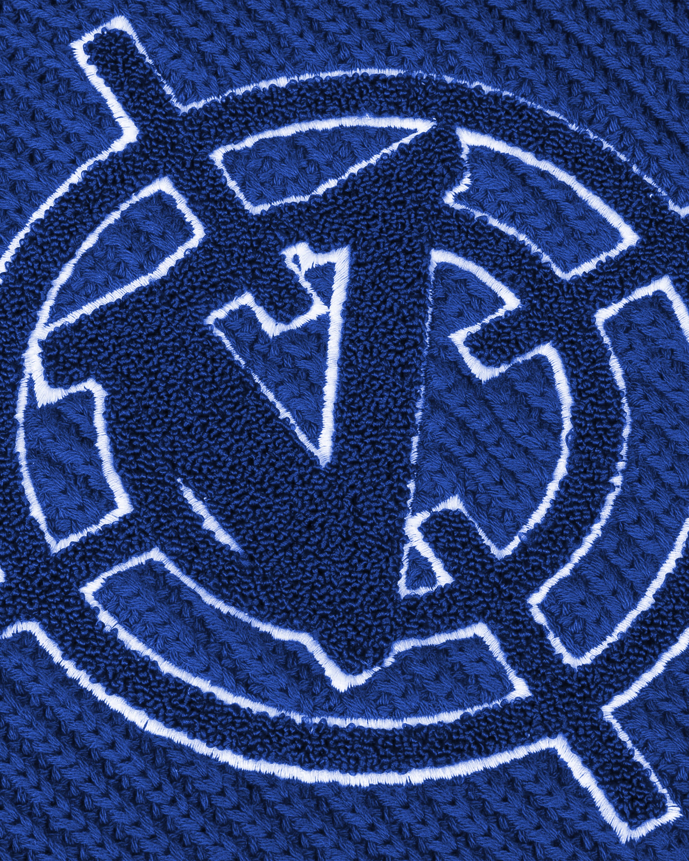 V-LOGO KNITWEAR ROYAL BLUE - Image 8