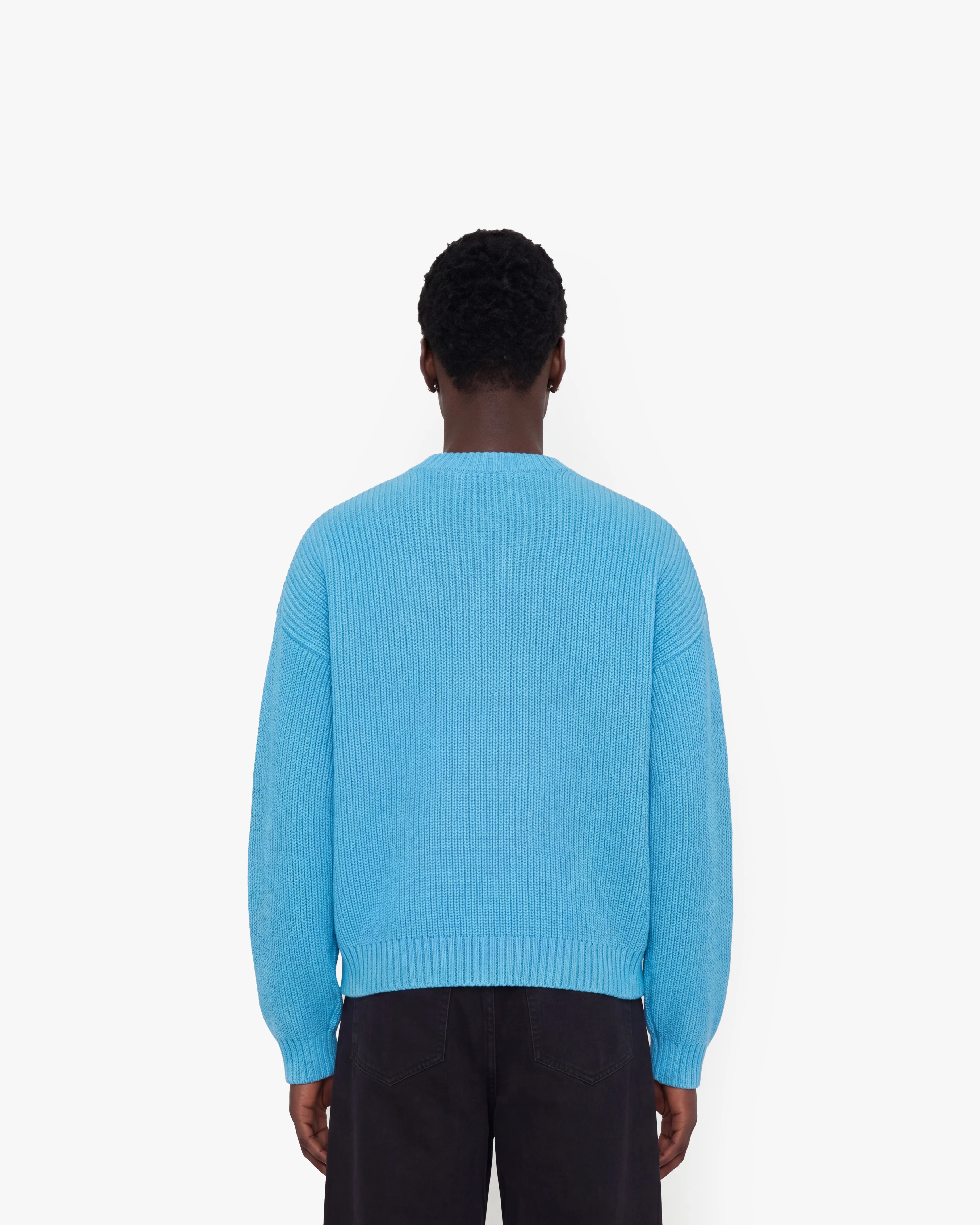 V-LOGO KNITWEAR SKY BLUE - Image 6