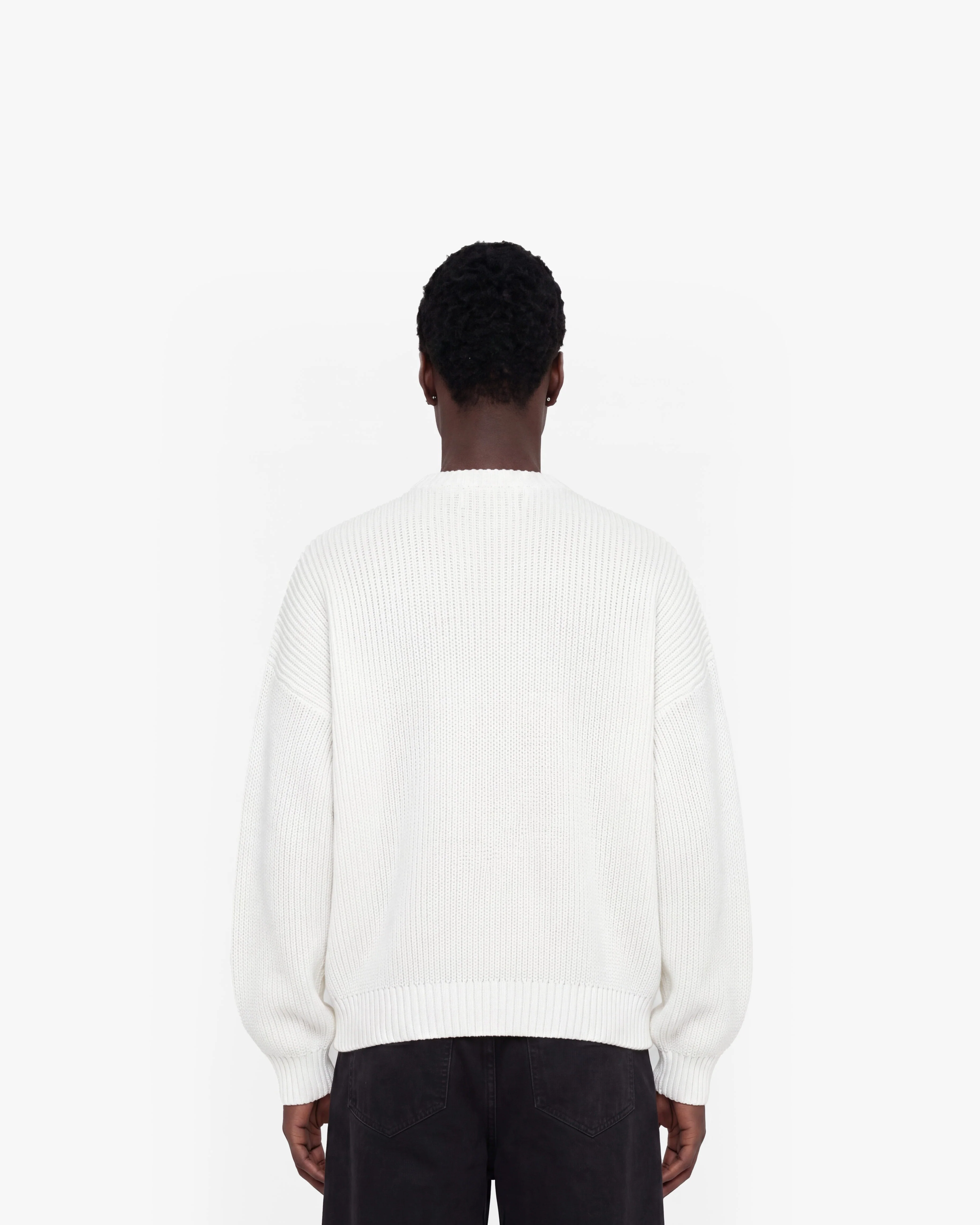 V-LOGO KNITWEAR WHITE - Image 6