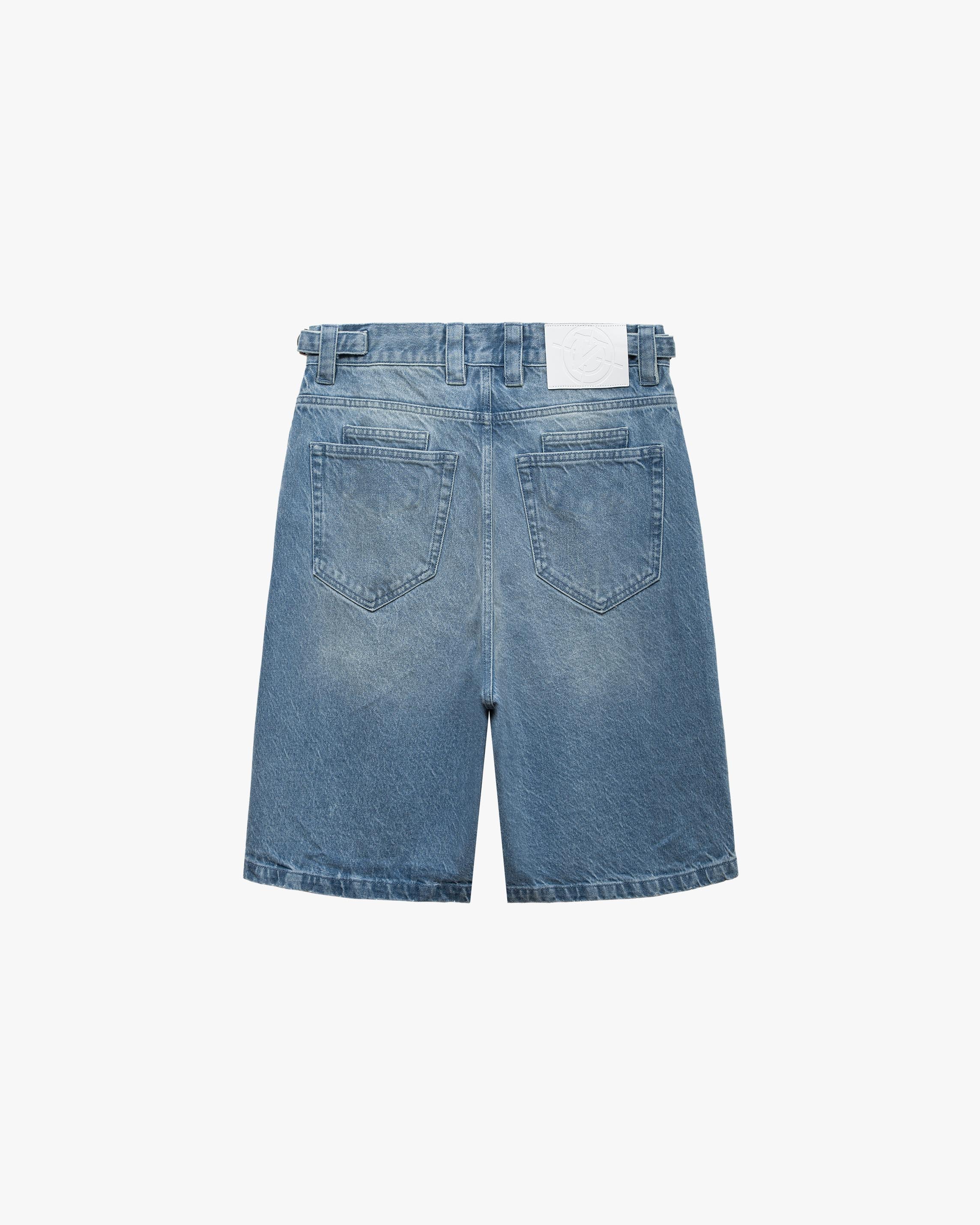 VINTAGE BLUE DENIM JORTS - Image 3