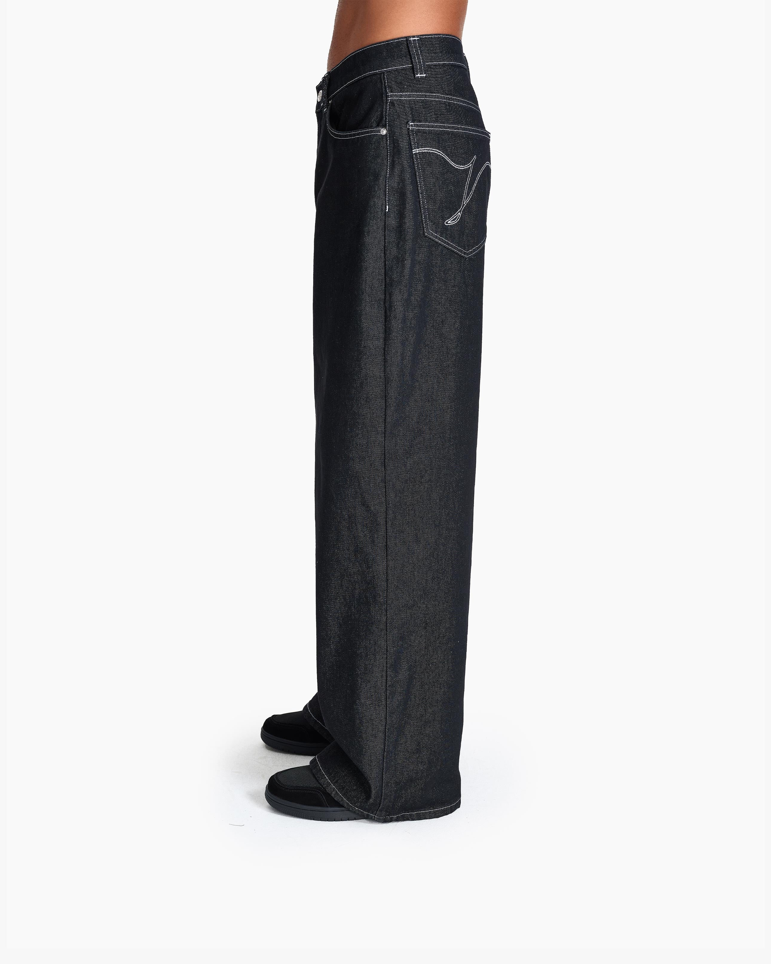 VOLUME DENIM RAW BLACK - Image 6