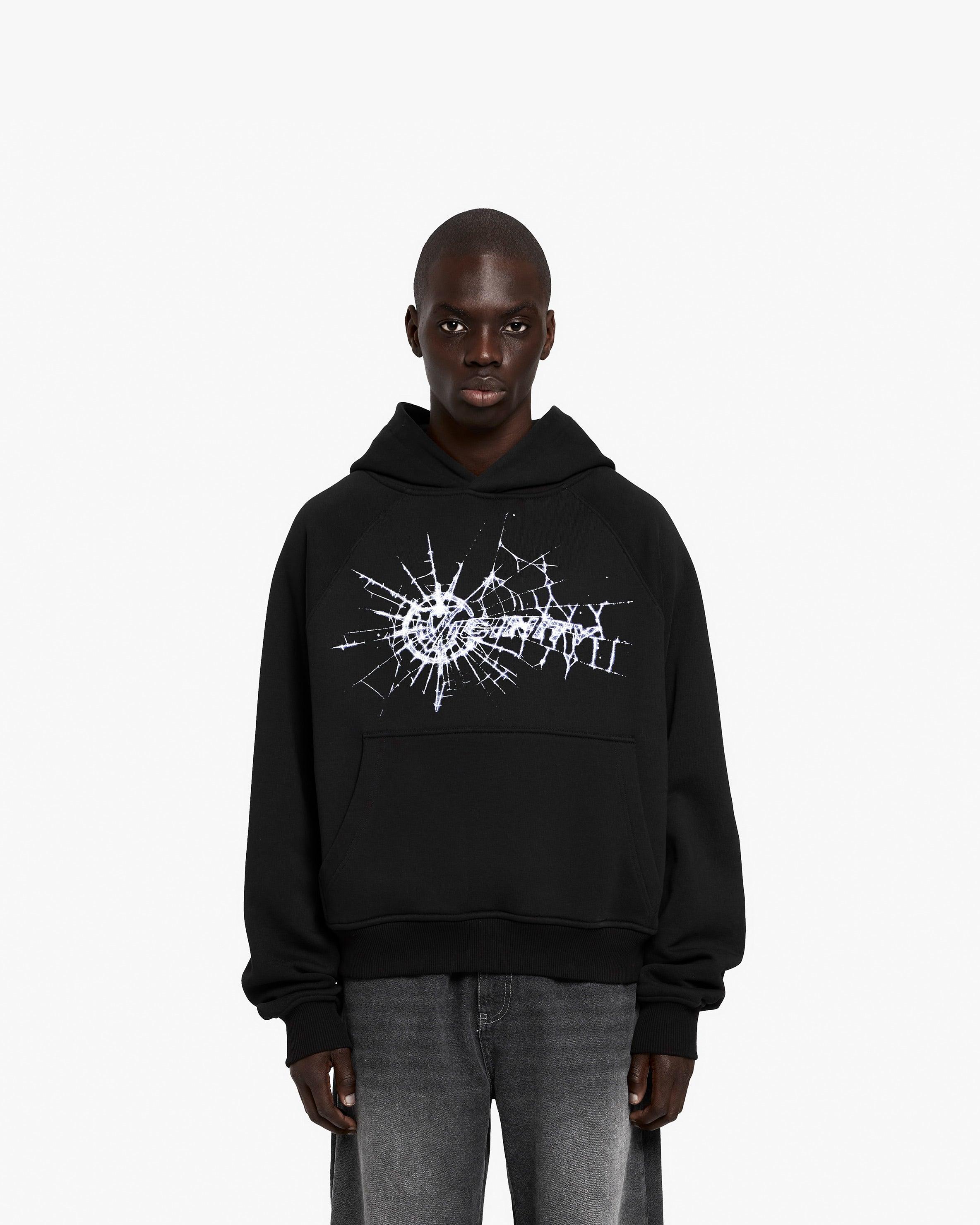WEB LOGO HOODIE BLACK - Image 2