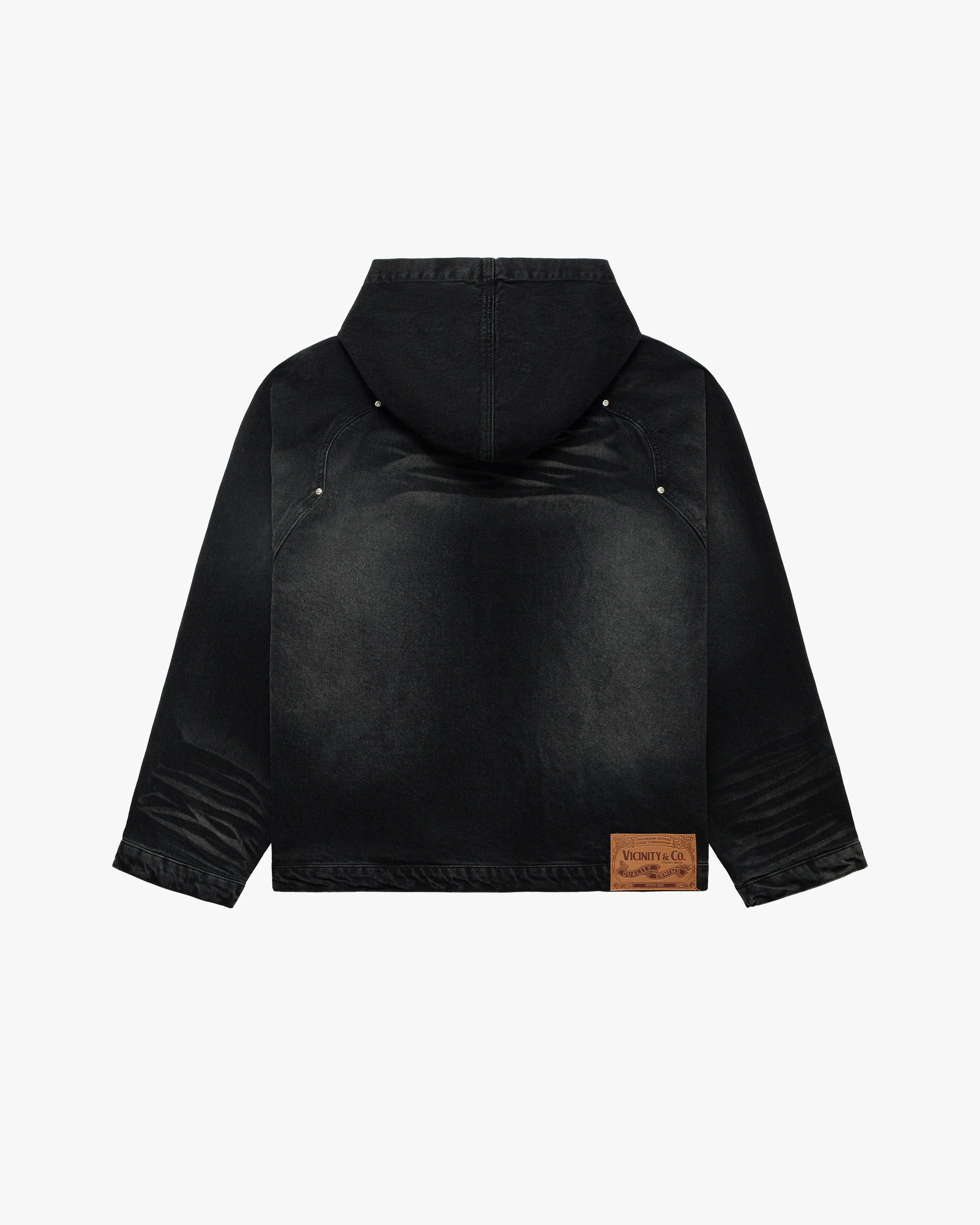 WILD SOUTH DENIM HOODIE COAL - Image 3