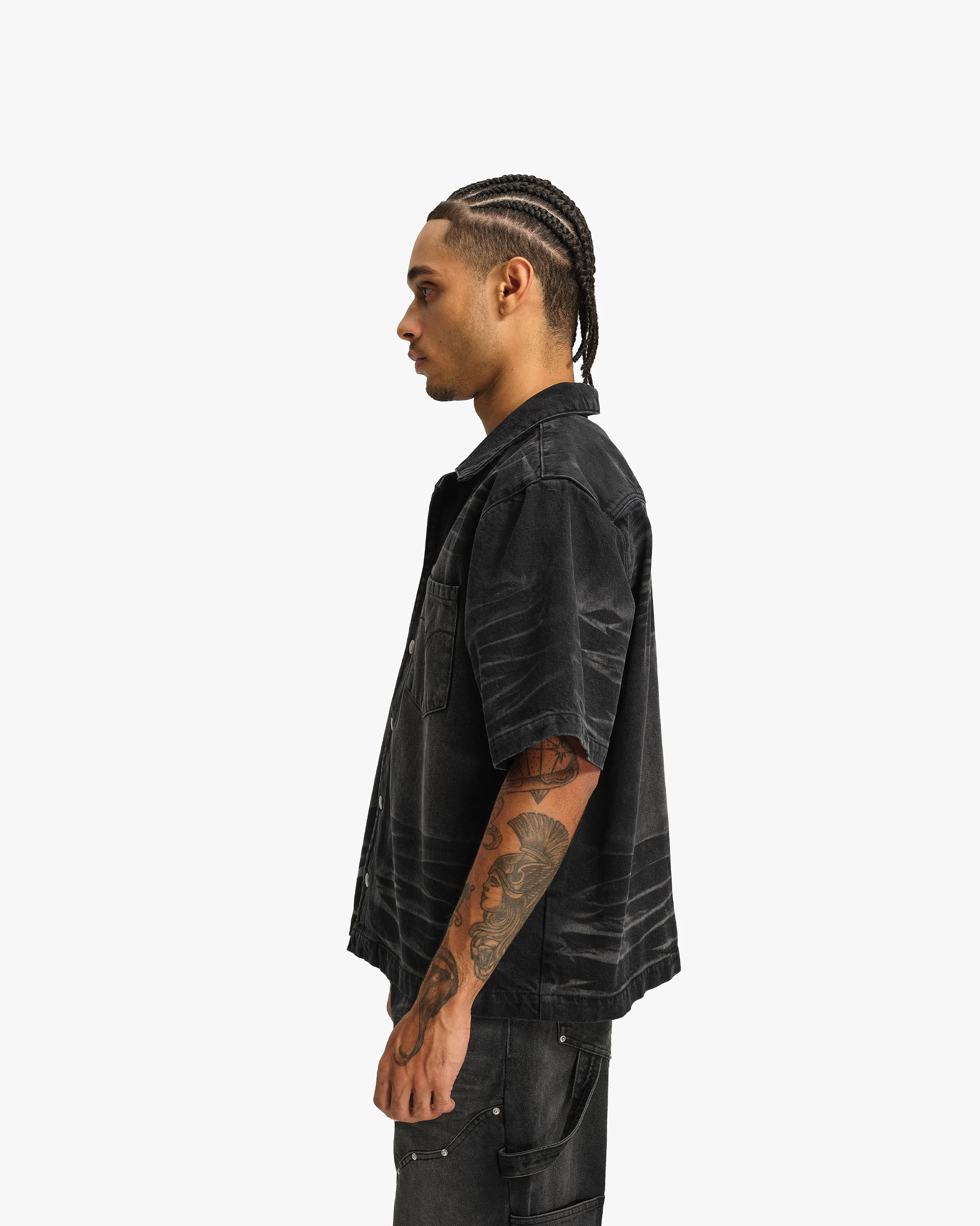 WILD SOUTH DENIM SHIRT COAL - Image 5