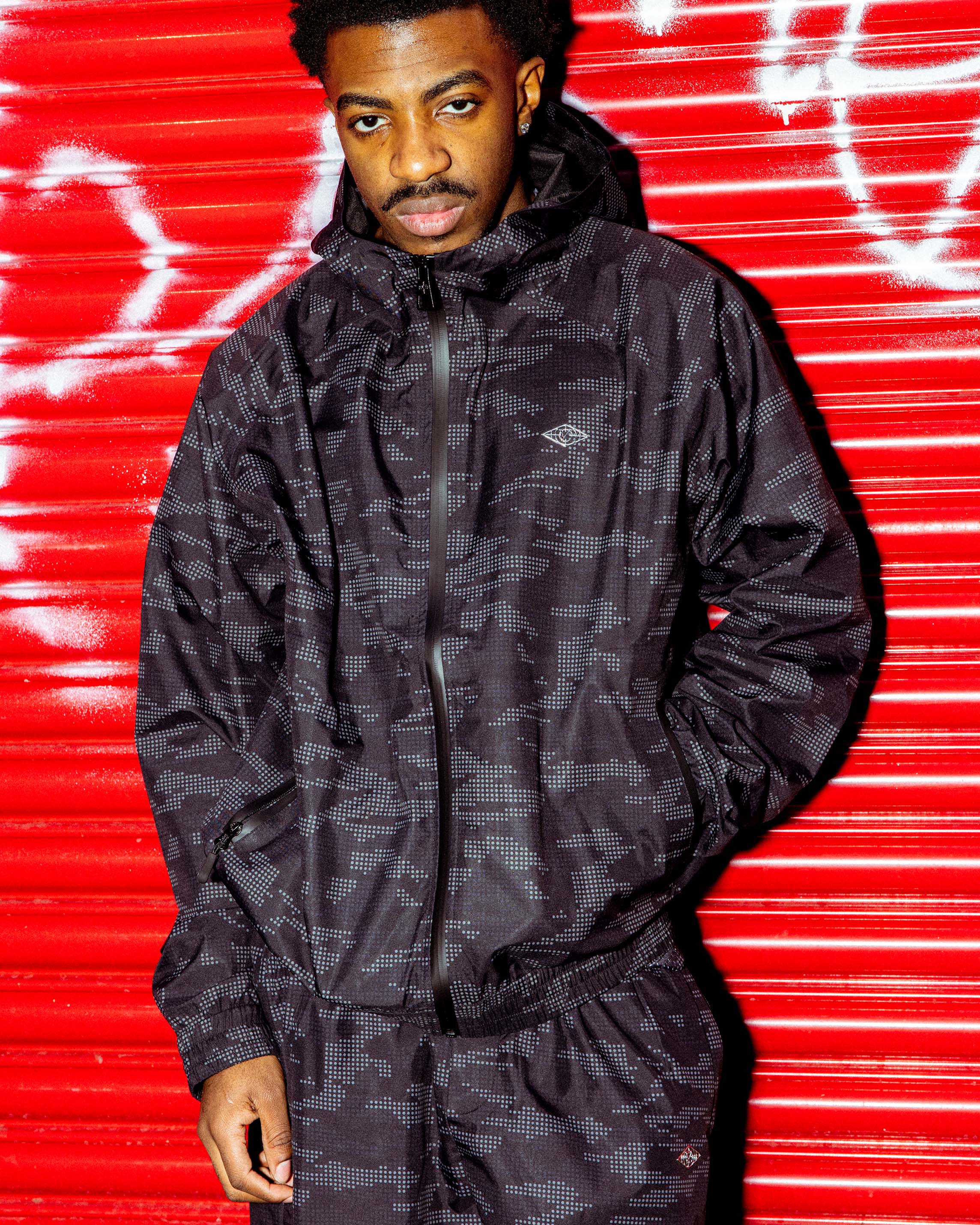 WINDBREAKER DOTTED CAMO BLACK - Image 2