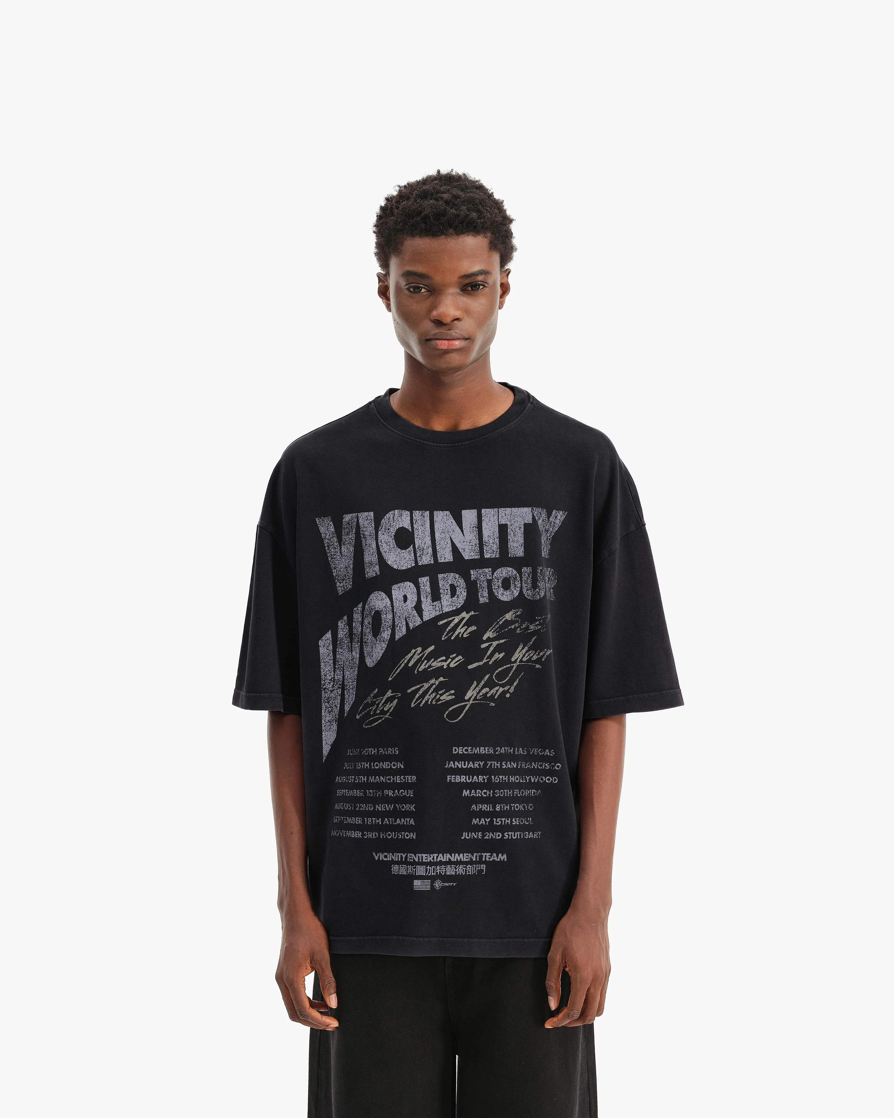 WORLD TOUR TEE VINTAGE BLACK - Image 3