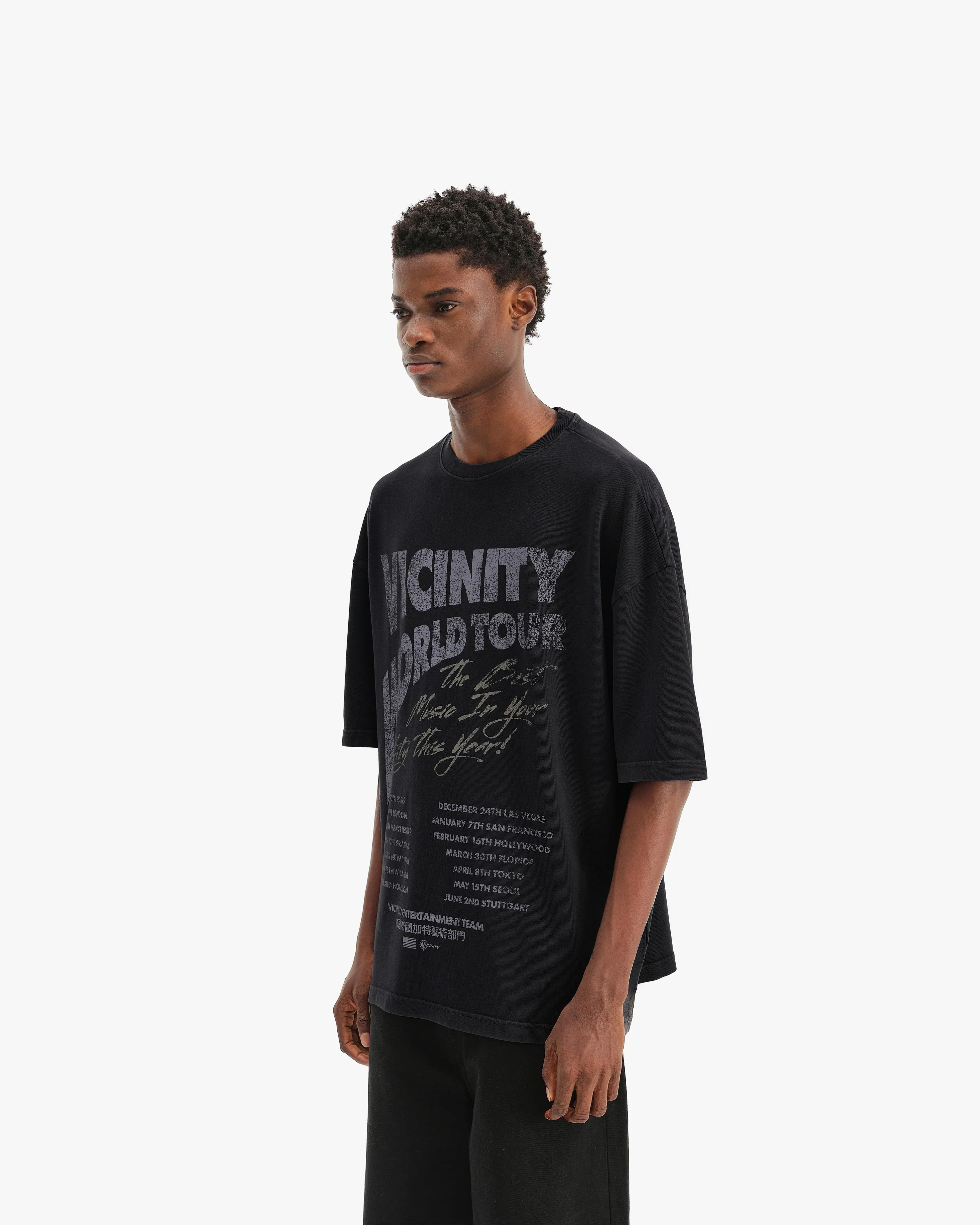 WORLD TOUR TEE VINTAGE BLACK - Image 4